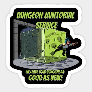 Dungeon Janitorial Service Sticker